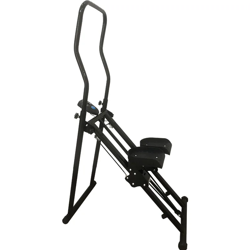 Get-Fit Folding Ladder Climber Vertical Mountain Climbing Exercise Machine with Adjustable Armrest and Pedal Height for Fitness
