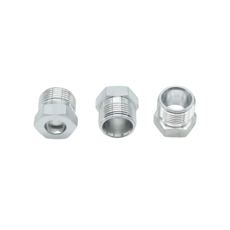 Aluminum Extrusion Welding External Teeth 25MM Pneumatic Thread Outer Tooth Bulkhead Of Manifold Male Threaded Hex Head Joint