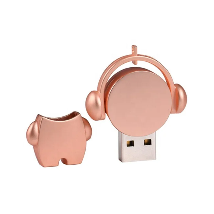 2023 new arrival Cool Gadgets Mini metal usb flash drive 32gb car mount pendrive 64gb 128gb cartoon music USB stick pen drive