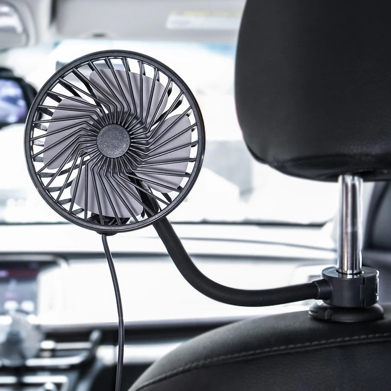 
Hot Sale Vehicle Car Backseat Air Fan Electronic USB Charging Mini Air Fan In Car 