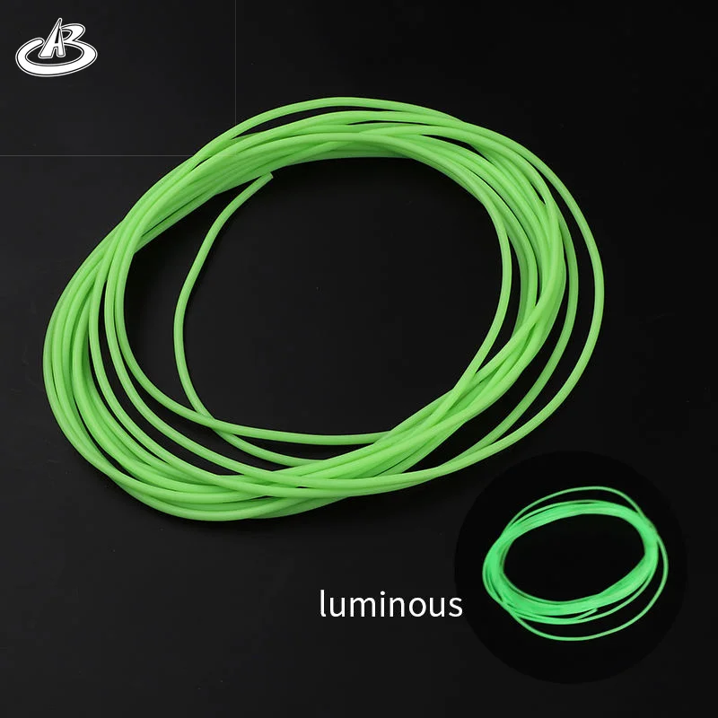 Color  luminous tube rubber tube Fishing accessory latex tube Fishing Rigs P1300