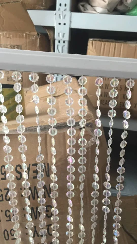 98ft Acrylic Diamond Bead Curtain DIY Garland Wedding Party Decoration Crystal Wedding Accessories Home Curtain Ornaments