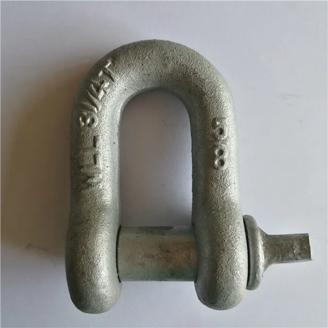 China Drop Forged Chain Shackle US Type D Shackle Manufacturer