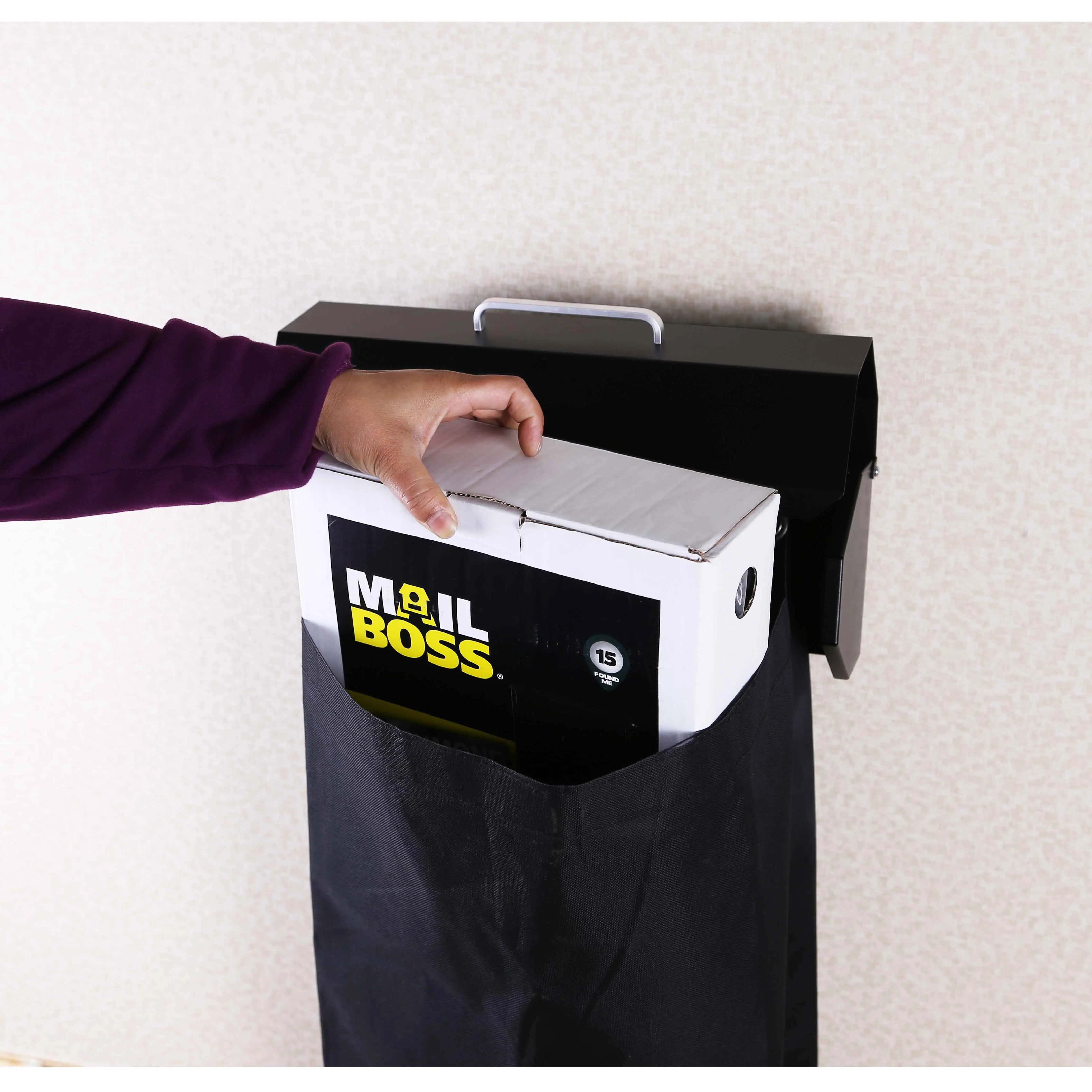 Wall Mount Stainless Steel/ Powder Coating Lockable Parcel With Code Lock Big Capacity Oxford Bag Free Space