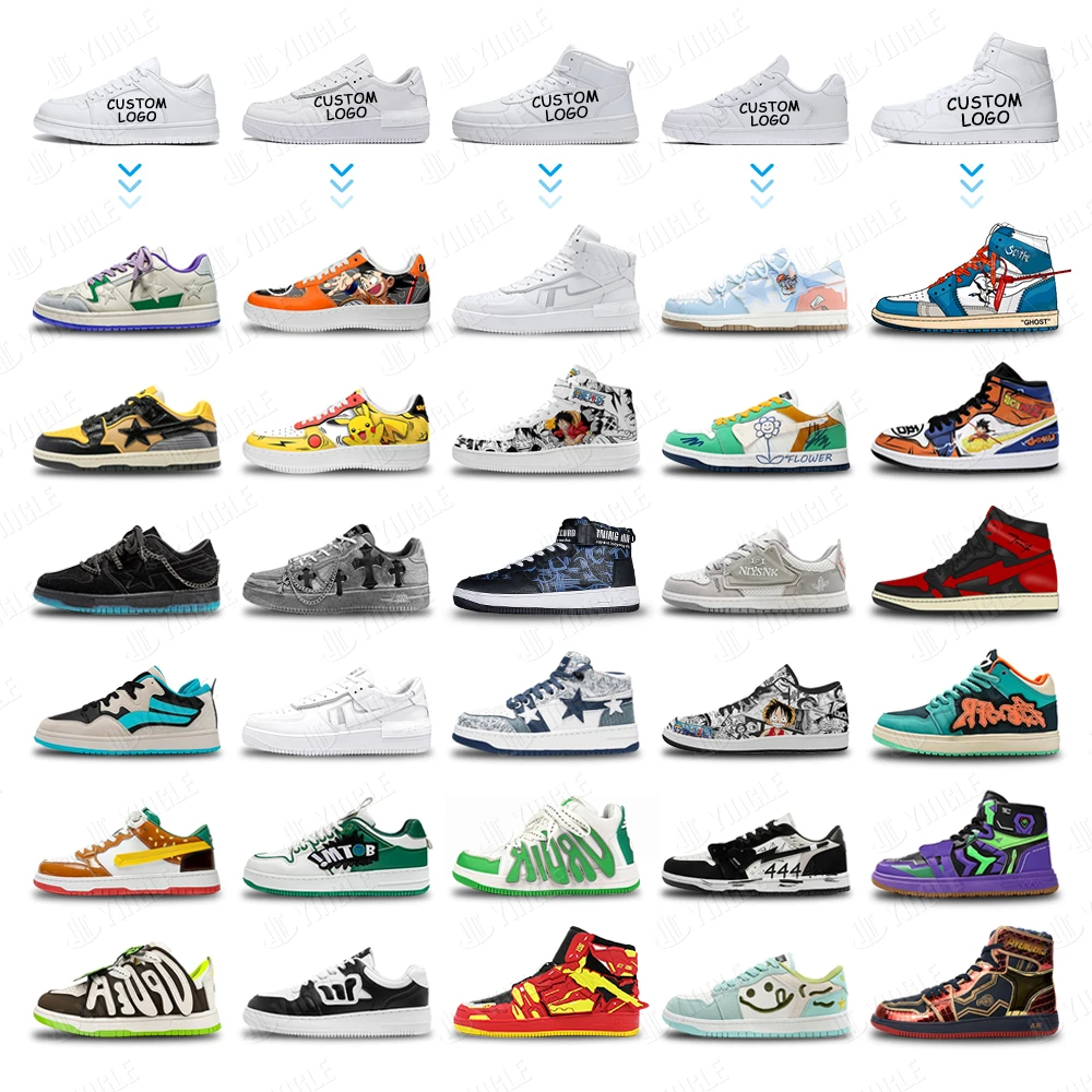 Sneakers,Design Make Your Own Retro J1 Air 1 Low Private Label Customizable Blank Brand Men Custom Logo Shoes With Logo Branding