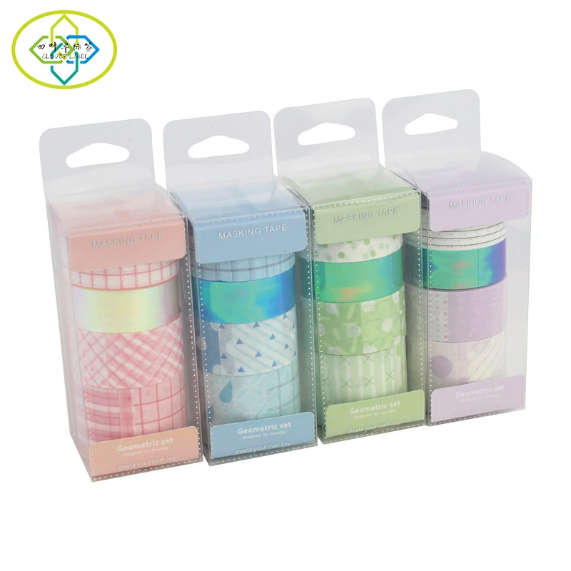 Custom Washi Tape Box Set Paper Adhesive Masking Tapes Sticky Paper Tape
