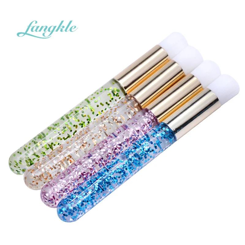 Fangkle Hotselling Plastic Cleaning Eyelash Brush Extension Bamboo Eyelash Foam Brush