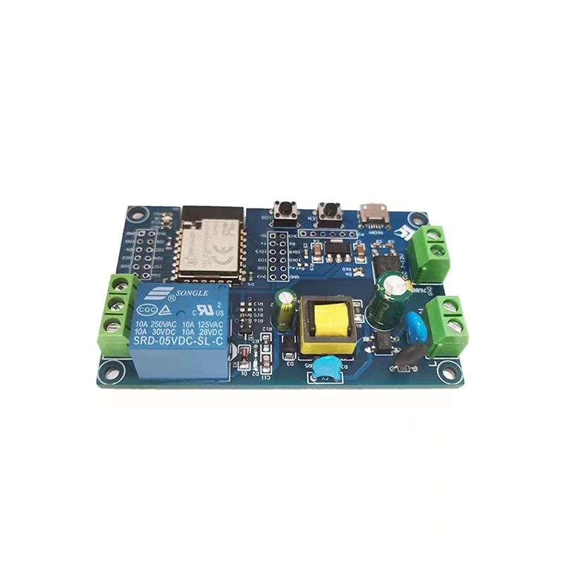 Блок питания переменного/постоянного тока Wi-Fi Bluetooth однорелейный модуль ESP32-C3/ESP-C3-12F Плата развития