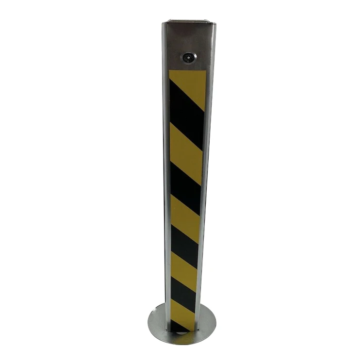 Steel Security Post Auto locking Parking Bollard Drop Down Square and Round Top
