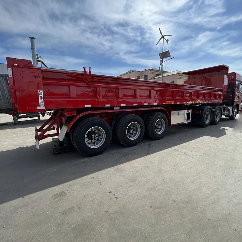Enclosed Trailer Cattle Trailer truck 40 ton dump trailer for sale