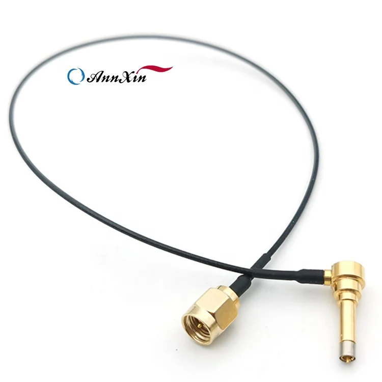 Antenna Extension Pigtail Cable SMA Male to MS156 Male Right Angle C2 Plug RF 1.37  Cable