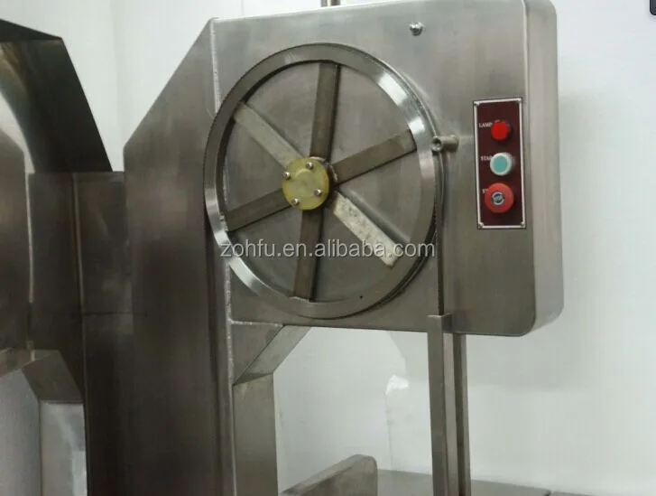 automatic electric frozen meat and pig bone cutting butcher band saw machine for sale