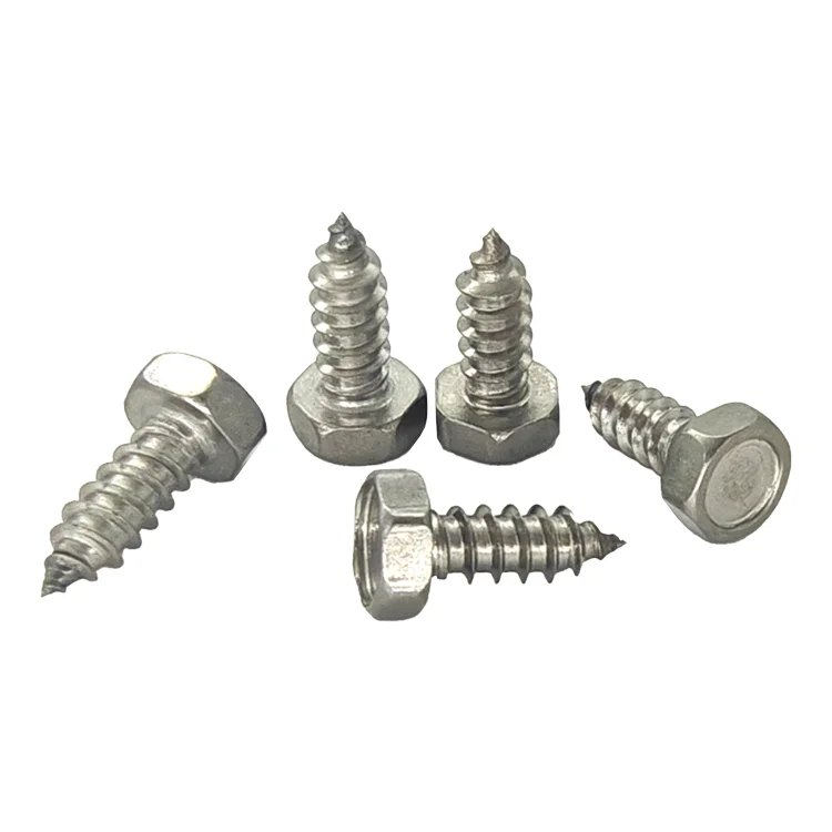 Self-Tapping Hex Screws Fully Threaded High Tensile Loads DIN7976 Tapping Screw with Washer