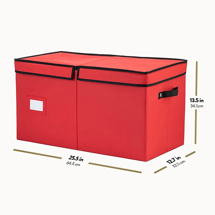 Christmas Ornaments Ball Storage Box  Fit up 128 Ball Foldable Christmas Storage Box With Removable Trays