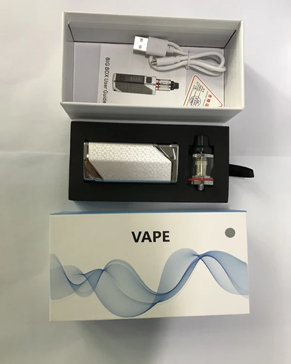  Нержавеющая сталь 80 Вт vape ручка светодиодный дисплей 2 0 мл танк электронная сигарета E набор для начинающих с электронной сигаретой наливка