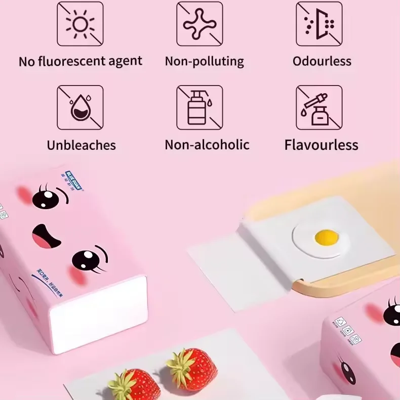 Customized Facial Tissue Paper Hot Sale Super Soft 100% Virgin Wood Pulp Pocket Printed 3ply Disposable White 3 Ply Tissue Paper