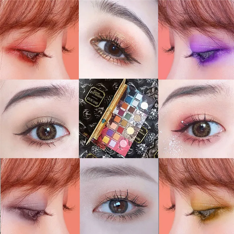 20 Color Game Thrones Eyeshadow Palette Gradient Green Makeup Palette Shimmer Matte Glitter Pigment EyeShadow Palette Waterproof