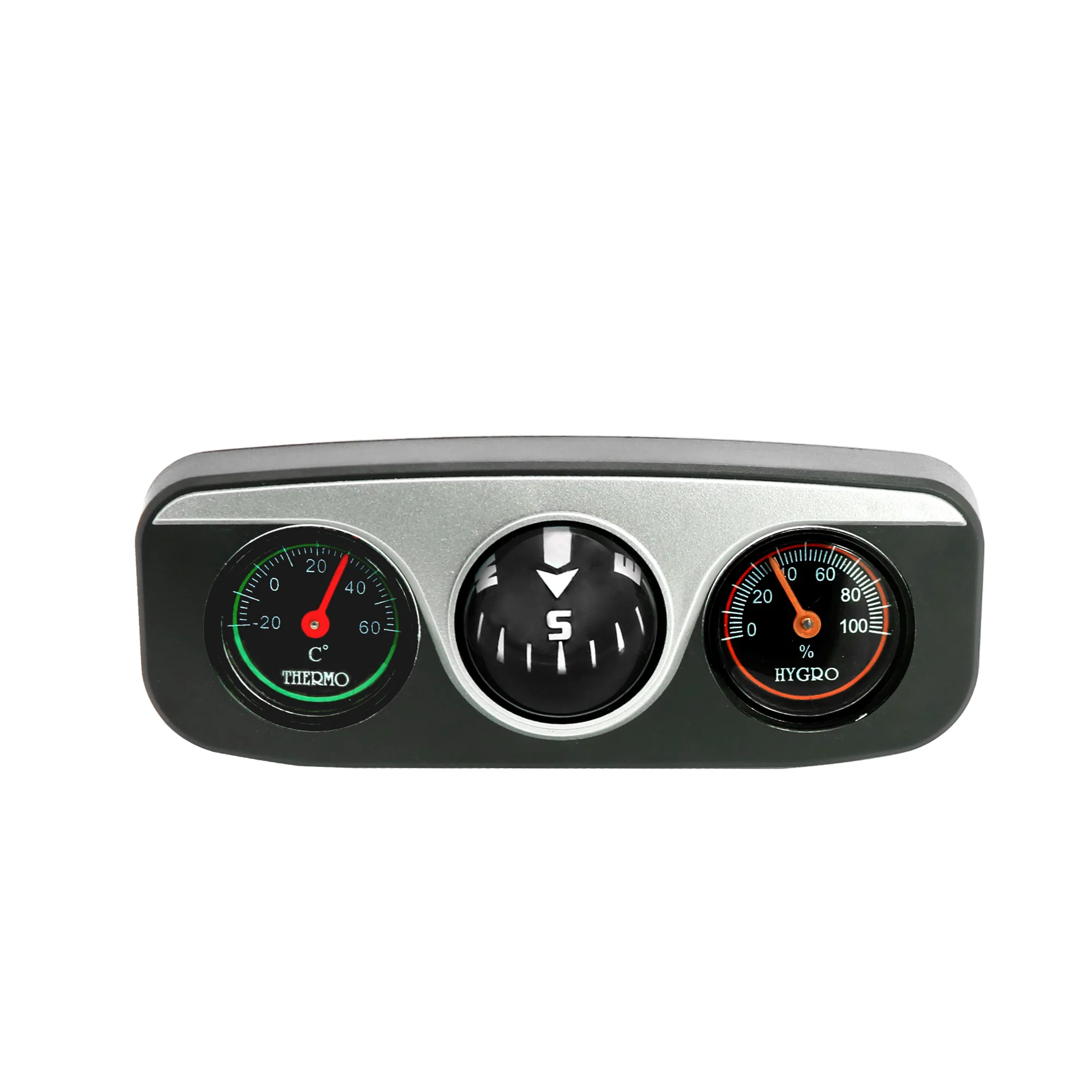 3 in 1 Car Vehicle Dashboard Thermometer Hygrometer Navigation Camping Hiking Compass