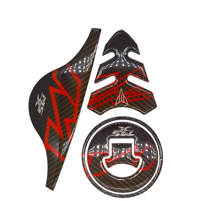 motorcycle refit accessories 5D tankpad rubber garbon fiber tank pad protector sticker for yamaha MSX125