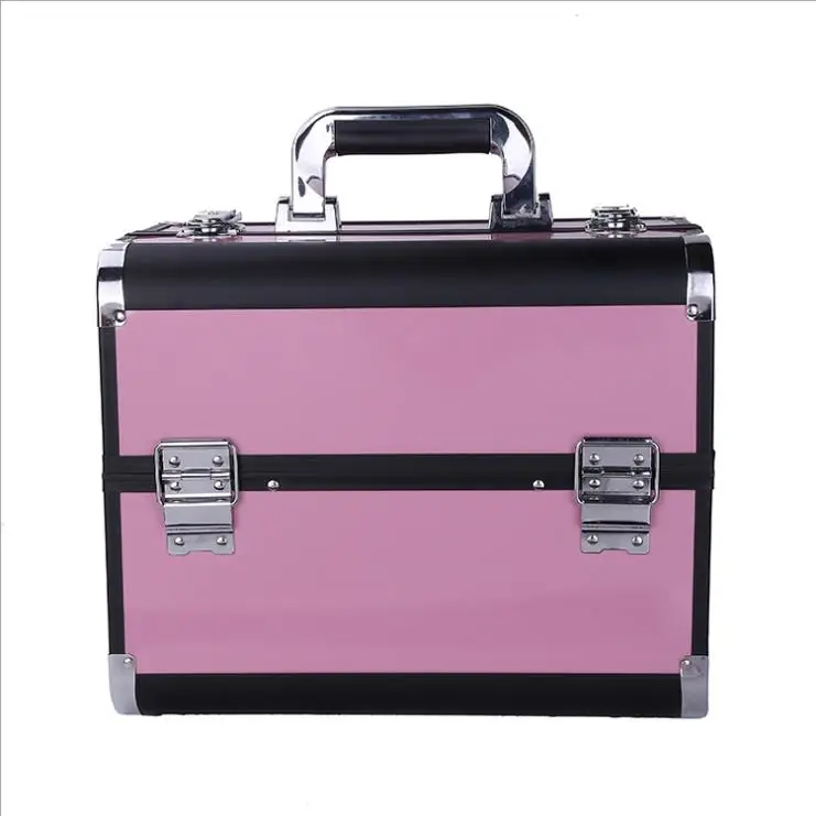 
Beauty Make Up Box For Cosmetic Box Professional Travel Box Metal Cosmetic Case 