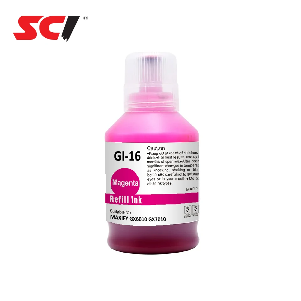 Supri color high quality GI16 dye ink GI-16 tintas Canon ink for MAXIFY GX6010 GX7010 printer