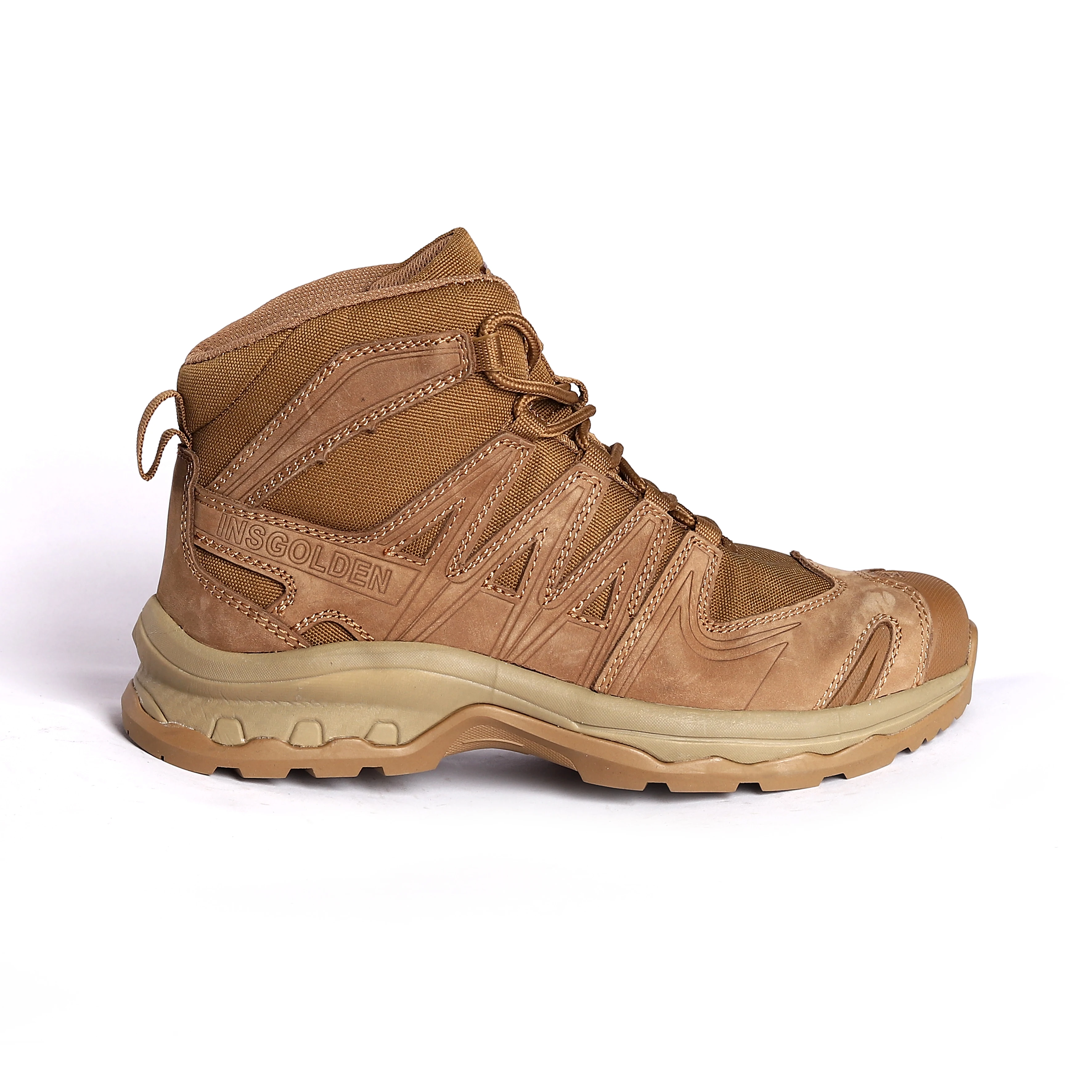 Shengjie Wholesale Outdoor Hiking Boot Leather  Training Desert Mens Tactical safety boots