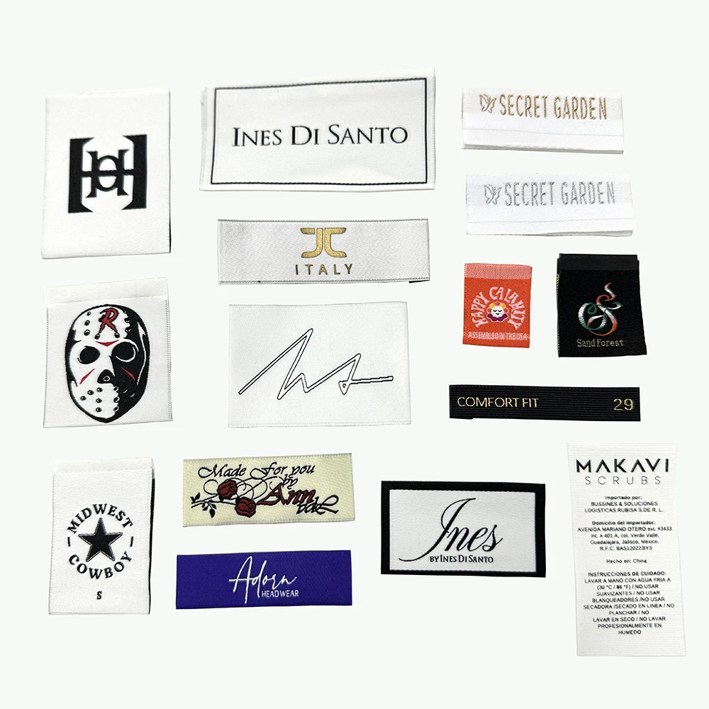 custom Wholesale cheap designer clothing brand label custom including hang tag/woven/printed/embroidery/seal tag/ woven labels