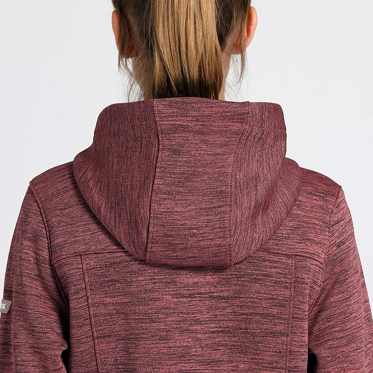 Уличные повседневные спортивные женские пальто из мельчатого флиса на заказ ветровка с капюшоном водонепроницаемая мягкая куртка