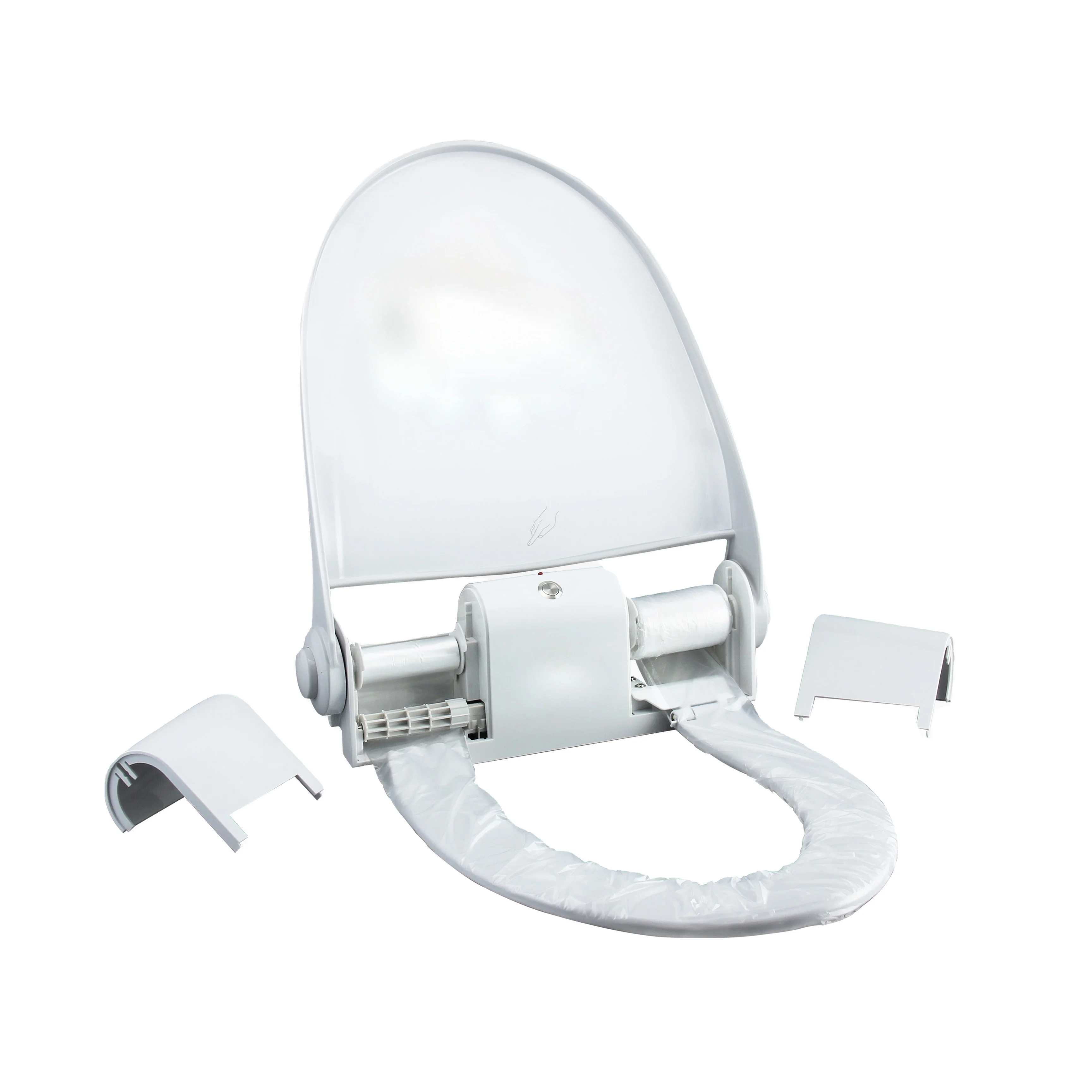 Modern Wireless Sensor Activated Automatic Toilet Seat Cover for Elongated D-Shaped Toilets