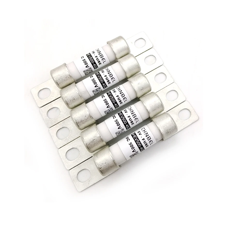 CHNBEL Single pack Fuse 5A 6.3A 10A 15A 20A 25A 30A 40A 50A 60A ev battery fusible fuse link 500V