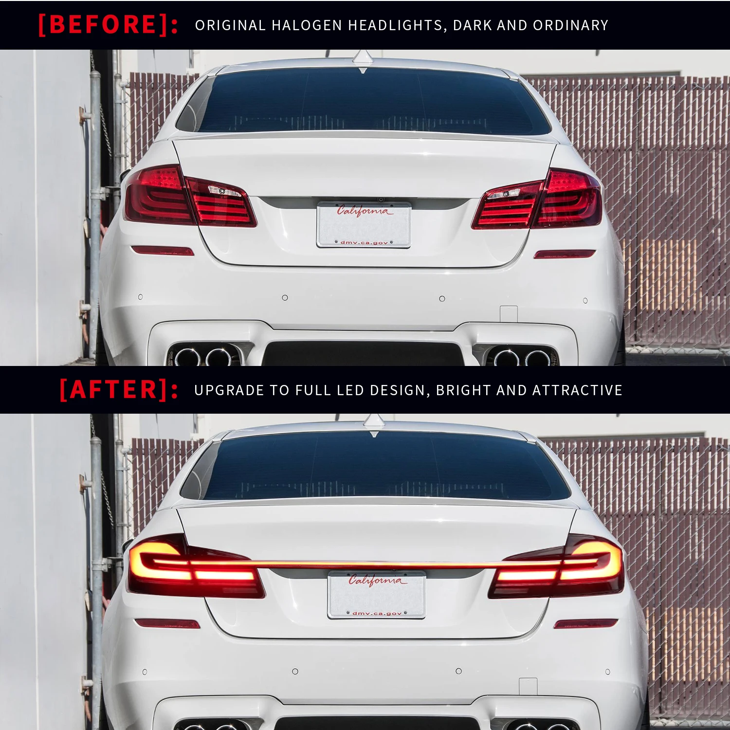 Archaic For Bmw F10 F18 M5 Led Taillights Gts Style Drl 2011-2017 5 Series 528i 530i 535i Tail Lamp with sequential turning