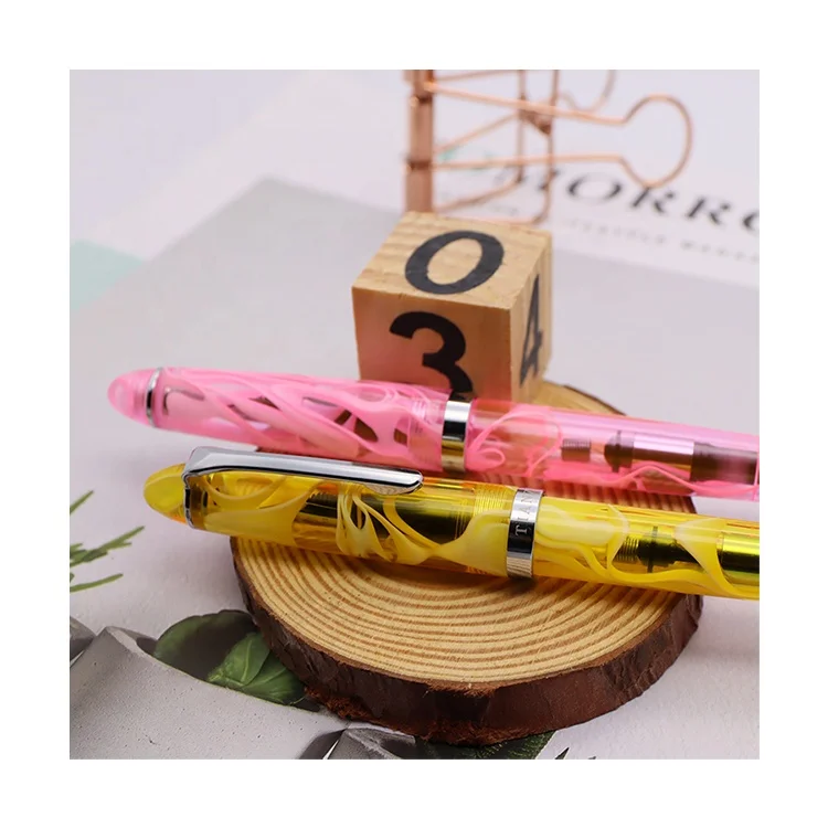 China promotional items pen customize Luxury Acrylic Fountain Pen