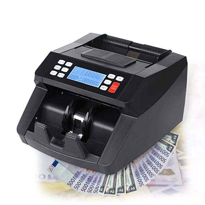 New Design Fake Note Detection Cash Counter with UV MG IR DD Money Counter for all currencies EURO US DOLLAR