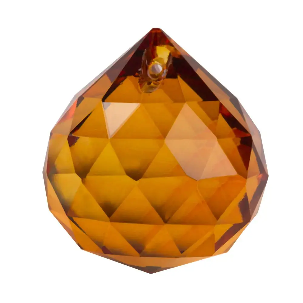 Honor Of Crystal 30mm 40mm K9 Colored Crystal Faceted Ball Crystal Chandelier Ball For Decorations