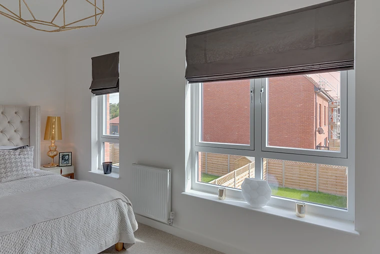 Modern Double Glazed UPVC Casement Replacement Windows Hurricane Impact Low Price Folding Opening System Plastic Window Frame