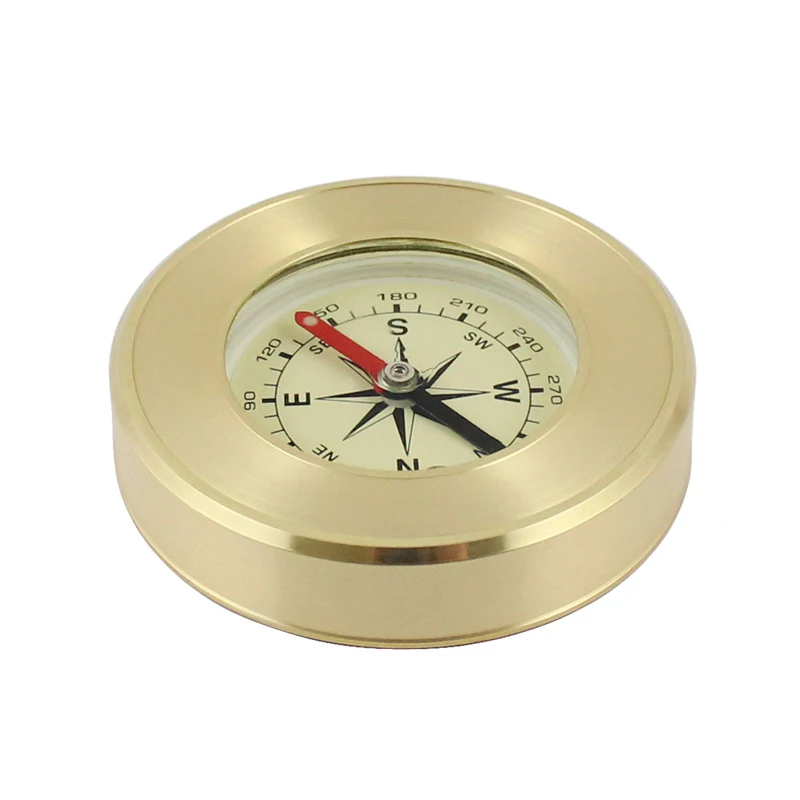 
Factory Direct Brass Metal Pocket Popular Gift Compass For Outdoor Adventure 