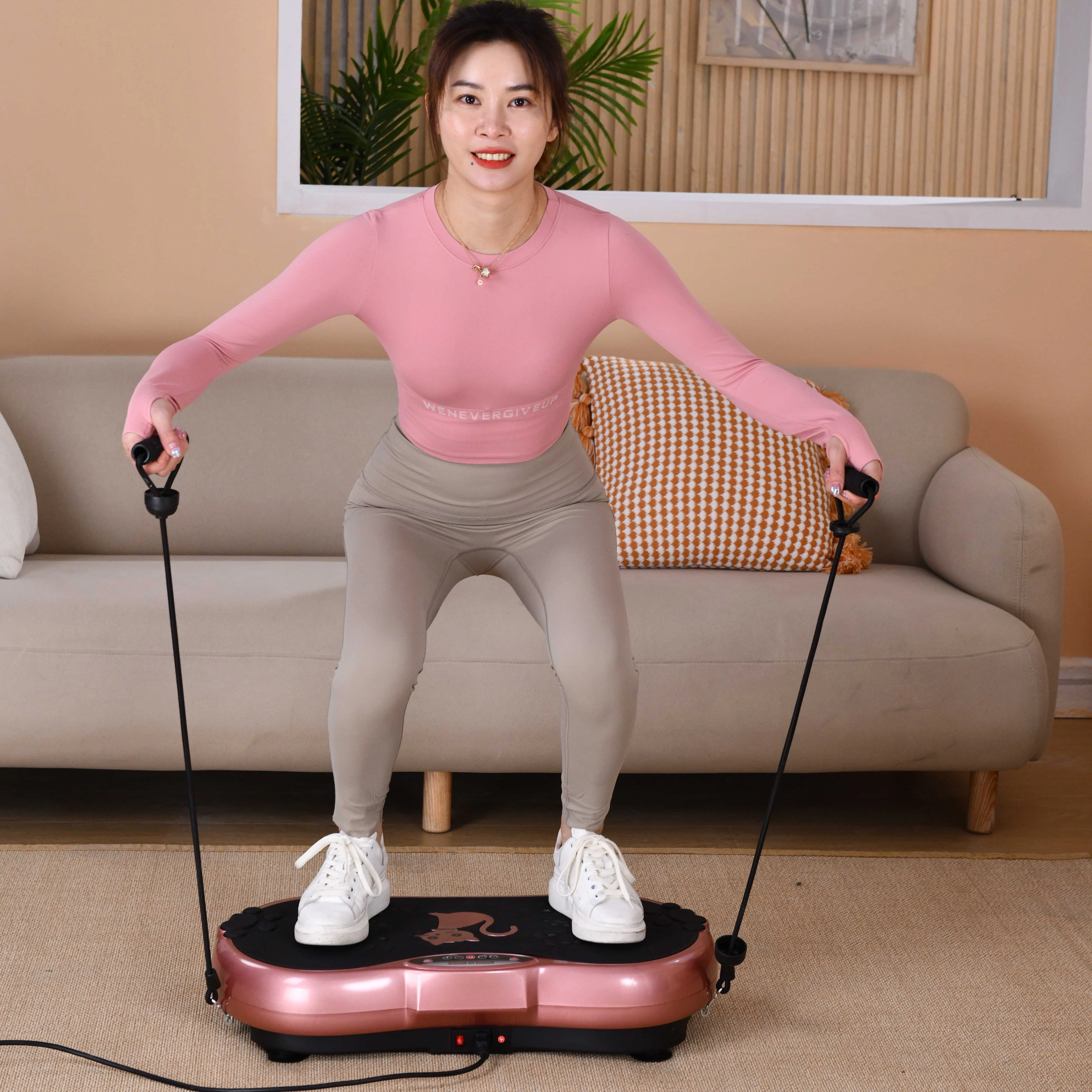New style vibrations plate 110cm exercise machine nimto pro power vibration plate with stand
