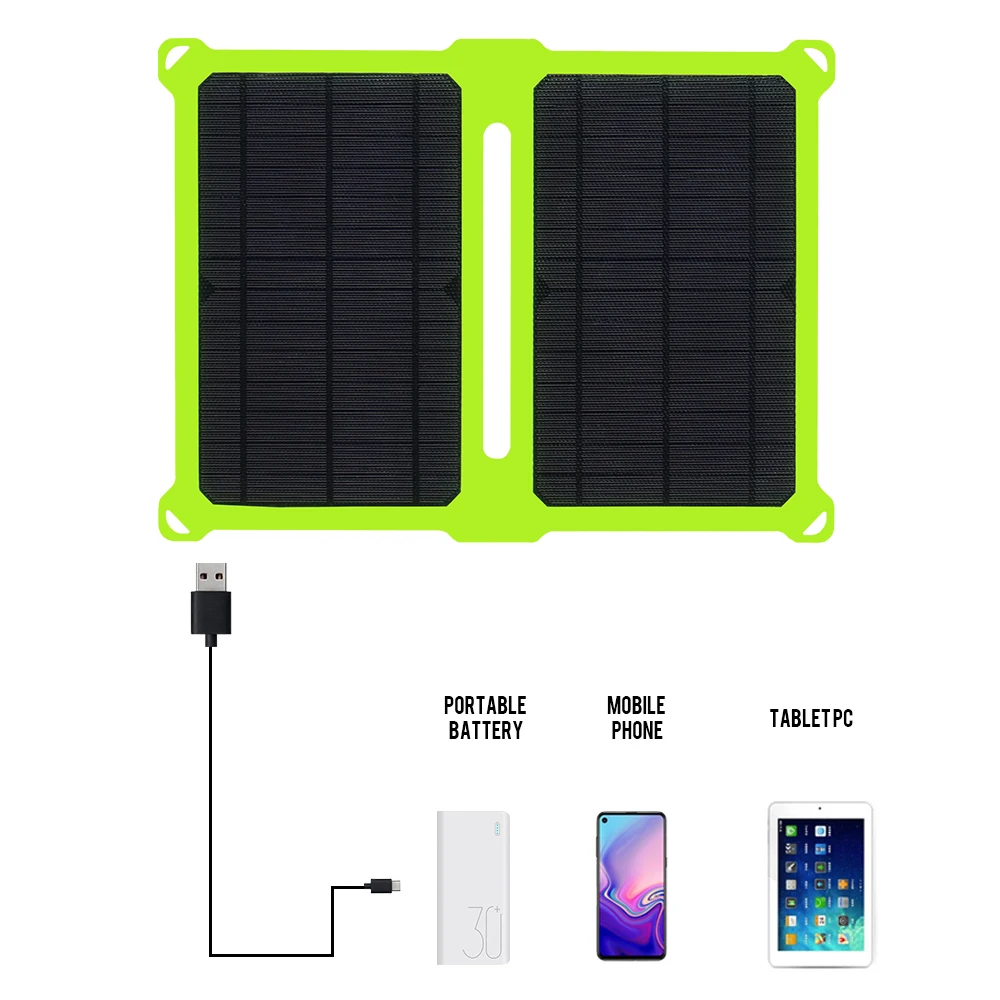 High Conversion ETFE Foldable Solar Panel  14W 21W 36W 50W 100W For RV Yacht Camping Traveling