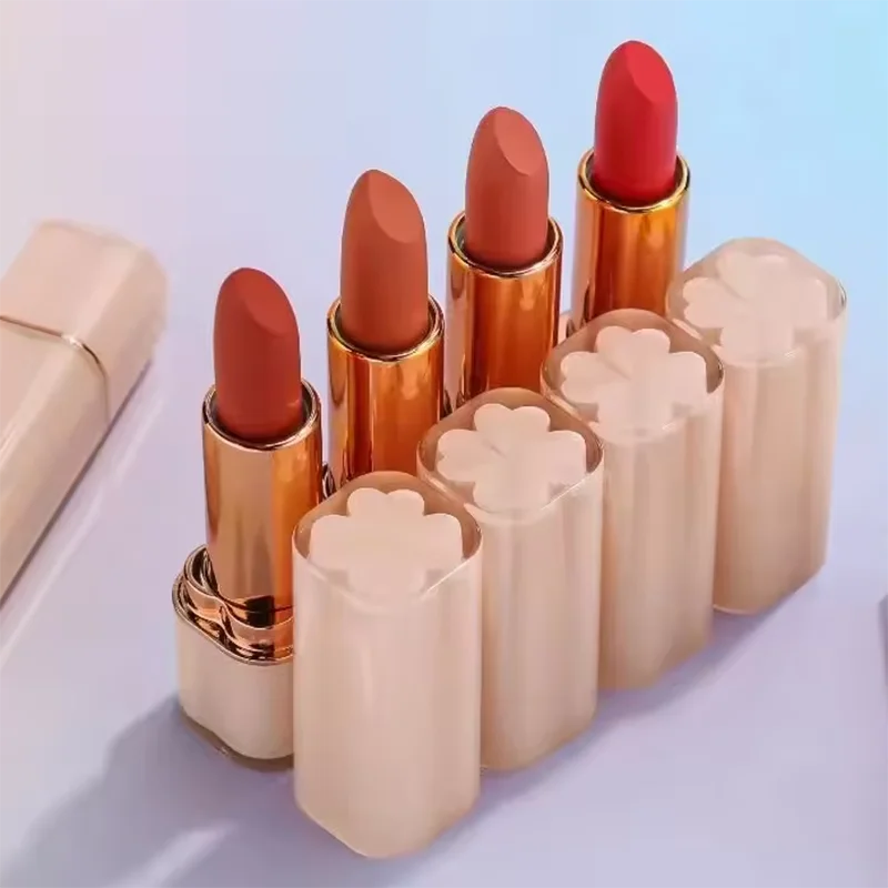 New arrival high quality vegan waterproof Velvet Matte Lip stick private label luxury glod tube lipstick custom wholesale