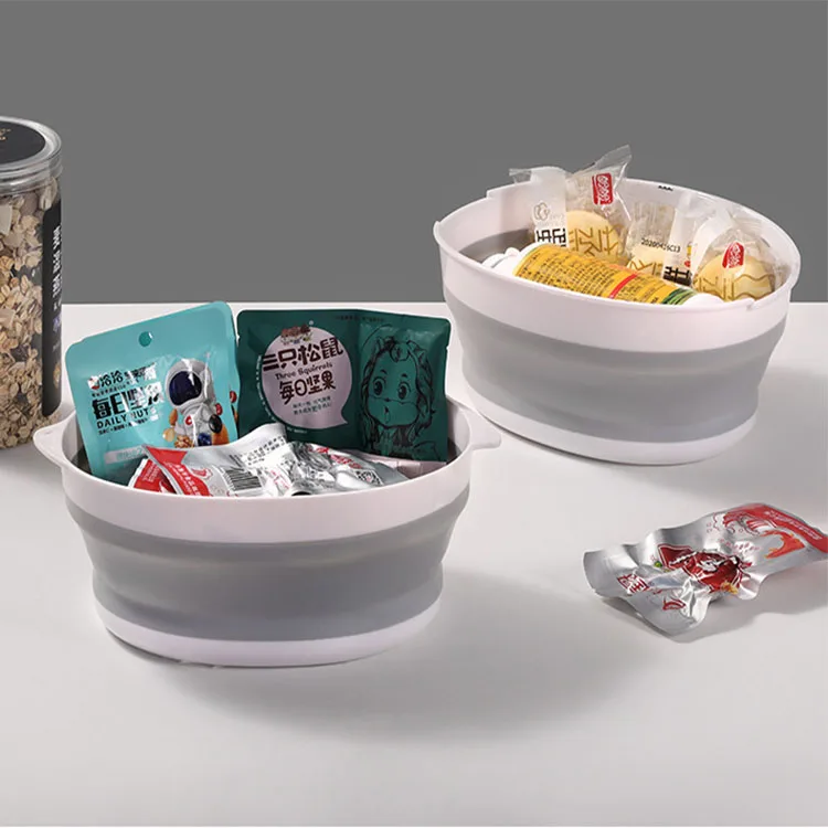 2pcs/set Collapsible Bucket and Collapsible Strainer Durable Pop Up Bucket