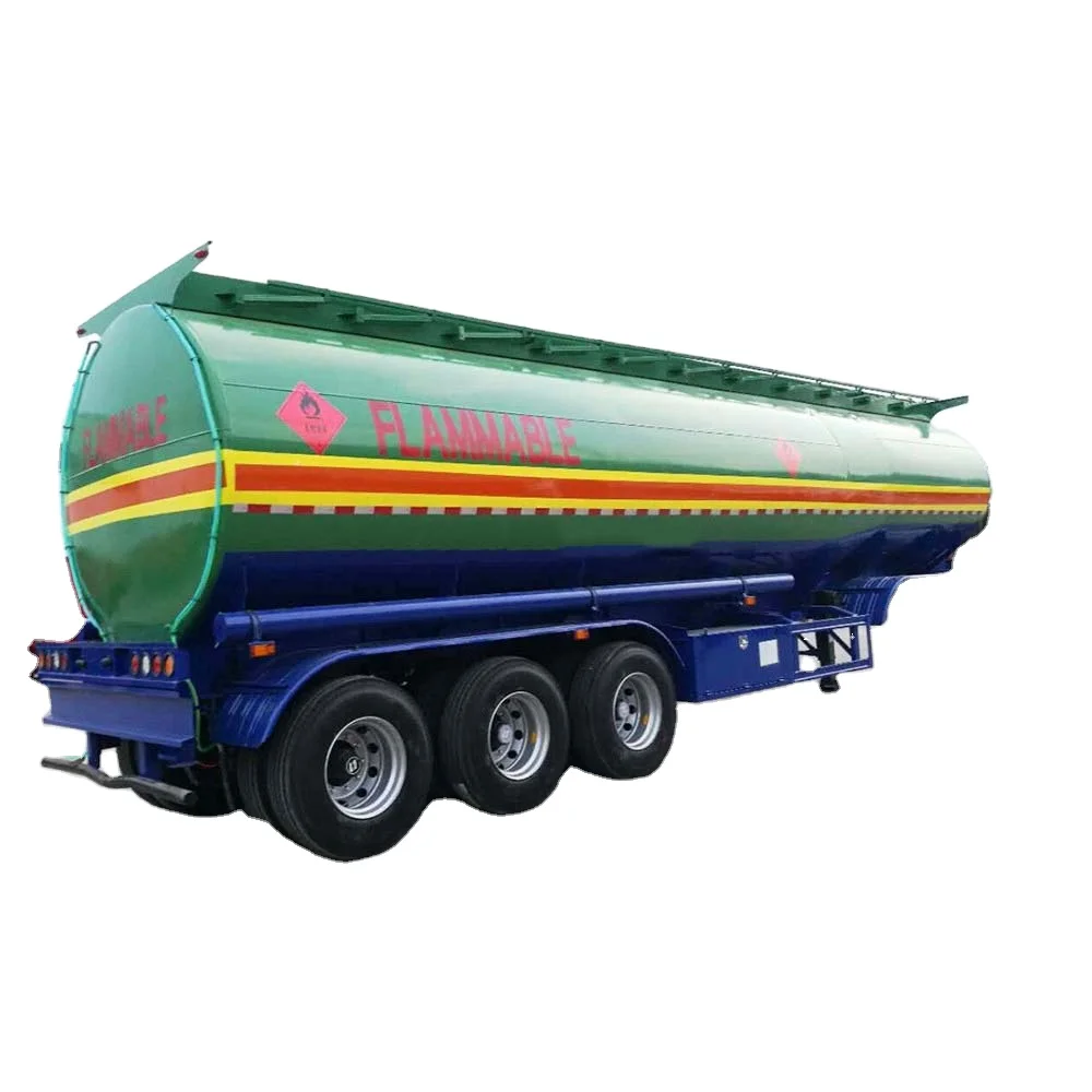 Oil Tanker Trailer 3 Axle 40000 Liter Fuel Tank Trailer For Sale