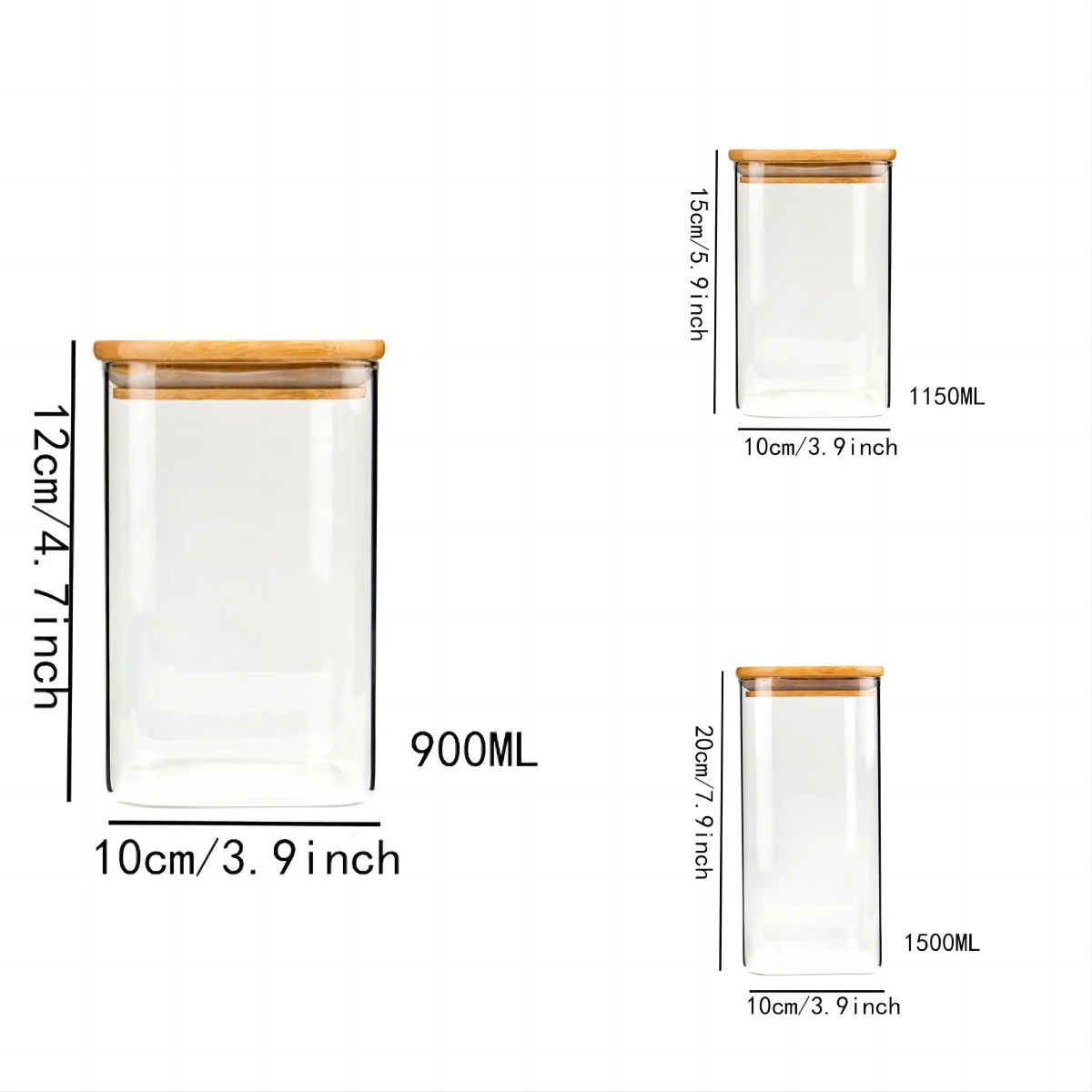 New Top Selling Sellers Kitchen Air Tight glass storage containers with lids