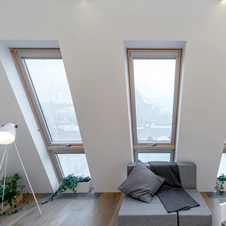 Sky Large Fixed Glass Picture Windows Aluminum Alloy Profile Frame Double Glazed Interior Home Electric Roof Skylight Window