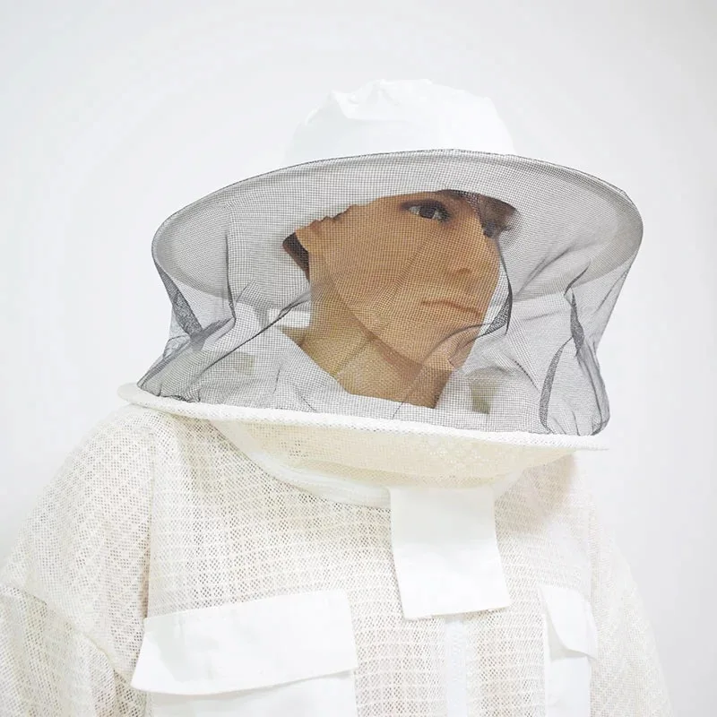 Beekeeping Bee Full Suit 3 Layer Mesh Ultra Cool Ventilated Hoodie Veil Beekeeping Protective Gear