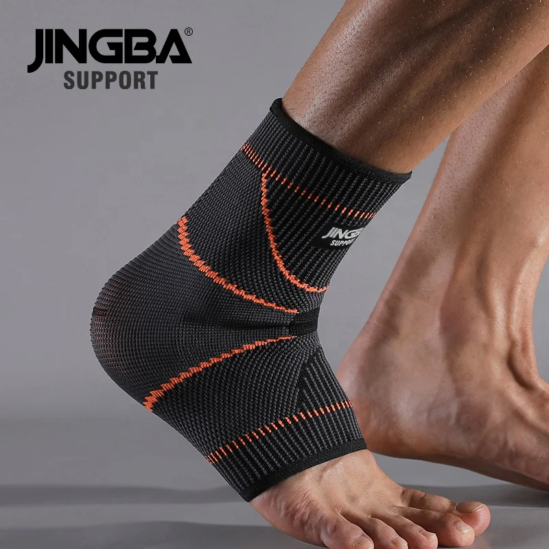 JINGBA Wholesale New Sport Ankle Brace for Joint Pain Relief Sprained Ankle Support Stabilizer for Hiking Jogging Weightlifting