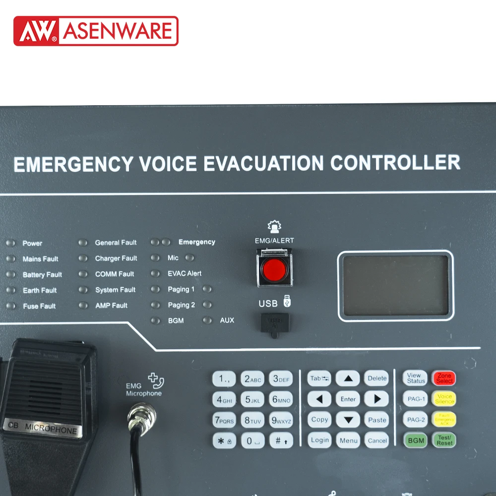 AW-EVC500 fire alarm control Industrial Emergency Communication System panel  Durable and Efficient
