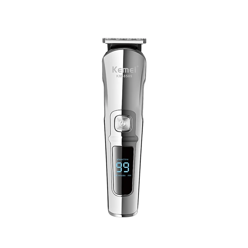 Kemei KM-8509 Rechargeable Hair Clipper 6 in 1 Hair Trimmer Electric Shaver Nose Beard Trimmer Hair Carving Eyebrow