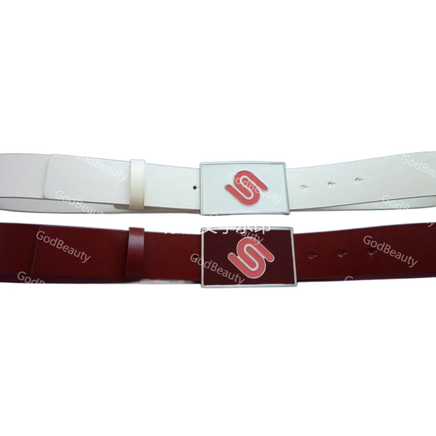 Womans belt New Women Fashion Belt Golf Luxury Brand Custom Design PU Belts With Enamel Buckle