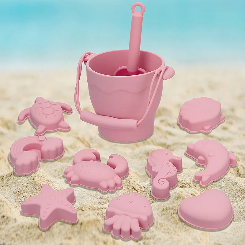 2022 Новое поступление, летние уличные экологически чистые пищевые силиконовые пляжные игрушки, набор для детей