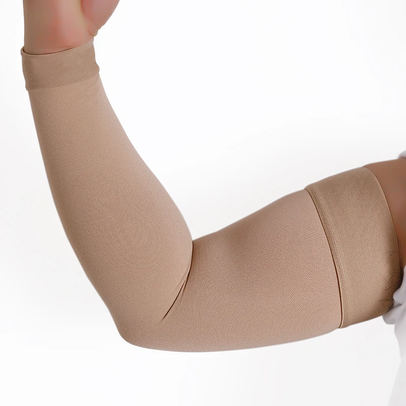 Post Surgery Arm Brace 20-30mmHg Medical Compression Long Arm Sleeve Women for Varicose Veins